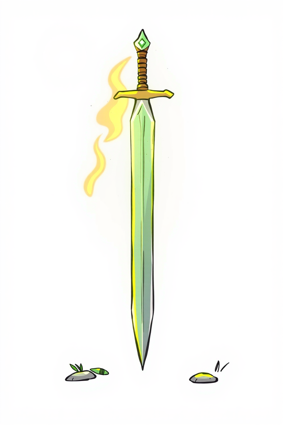 Cartoon Sword Drawing