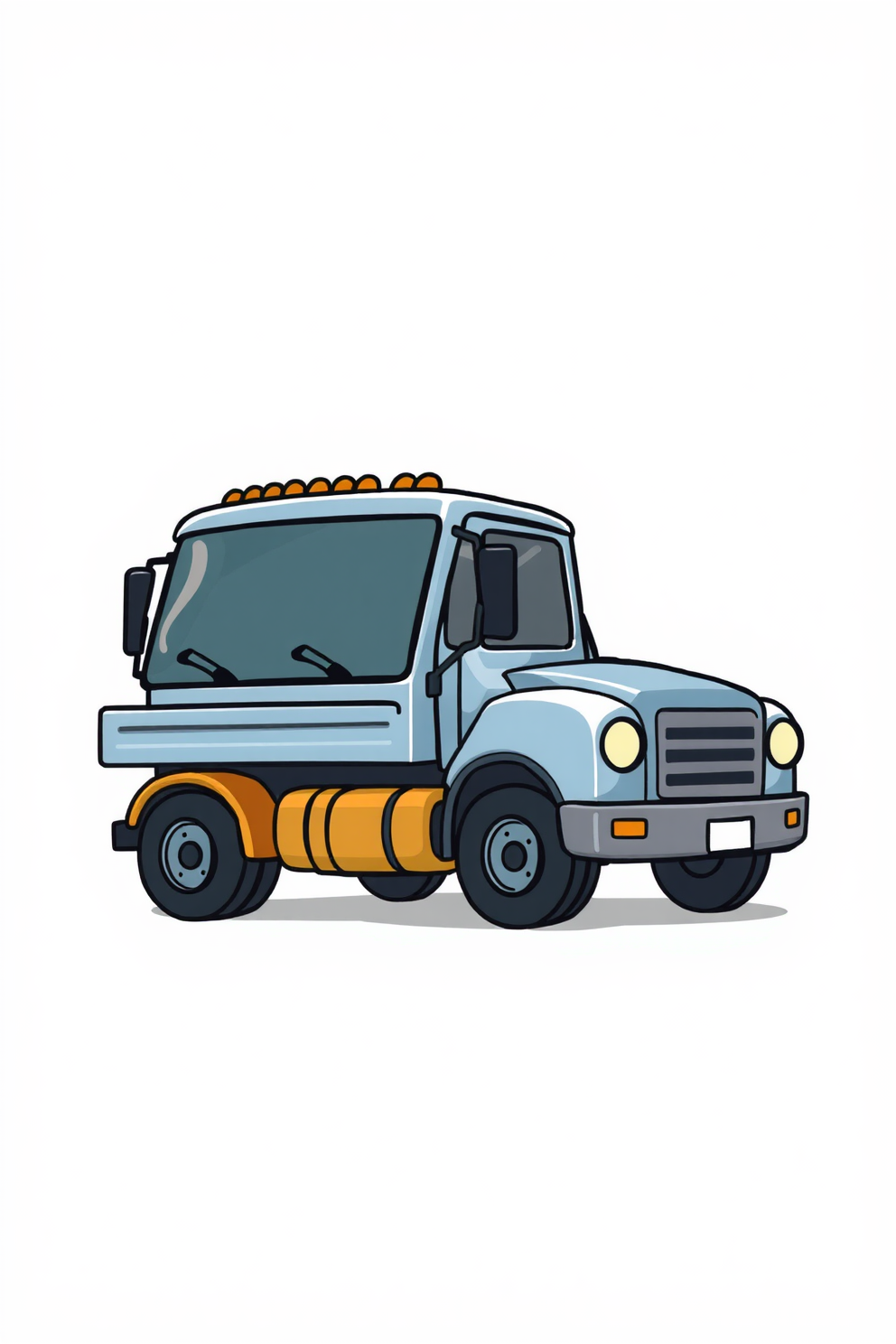 Cartoon Truck Drawing