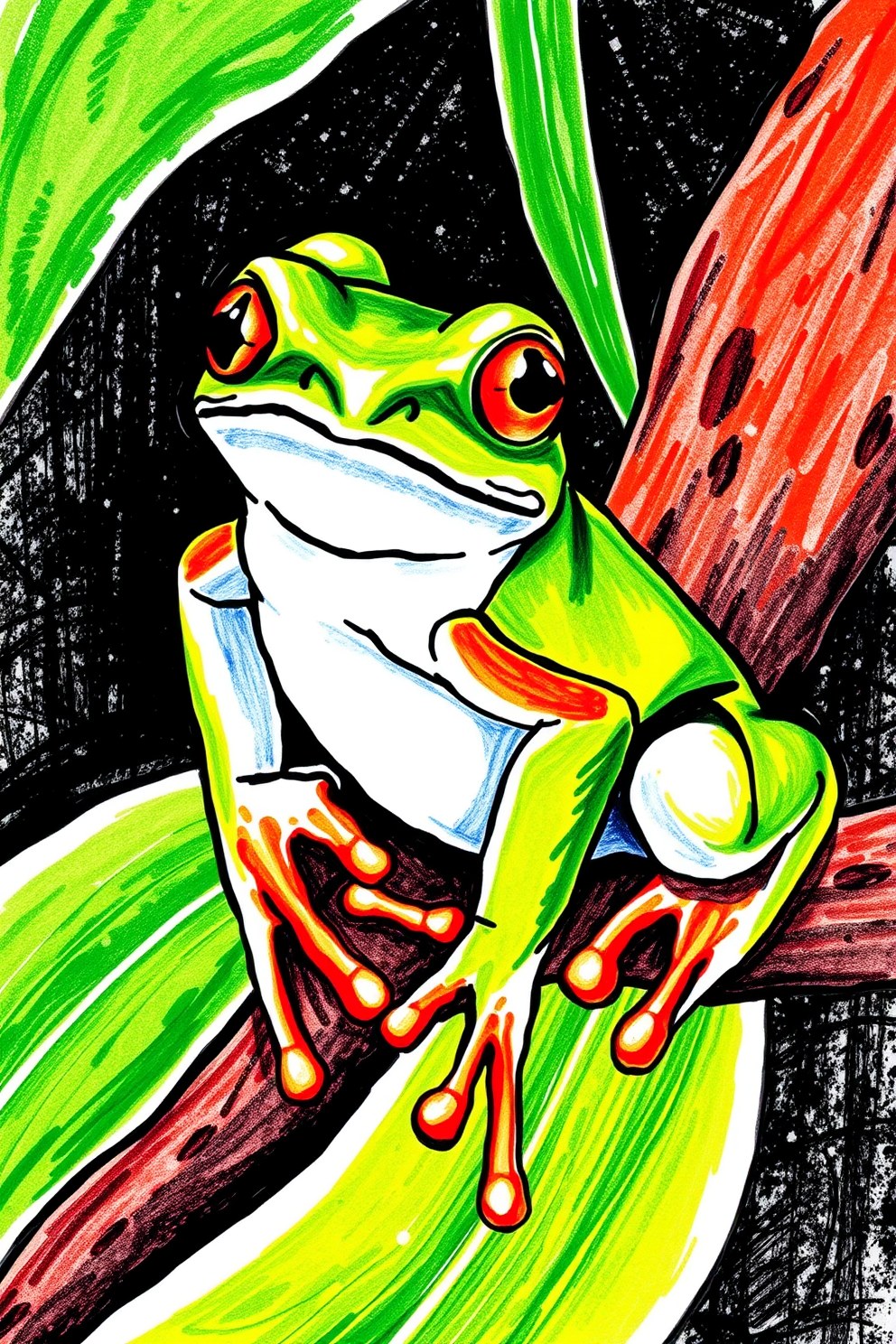 12 Frog Drawing Ideas Various Styles Skill Levels