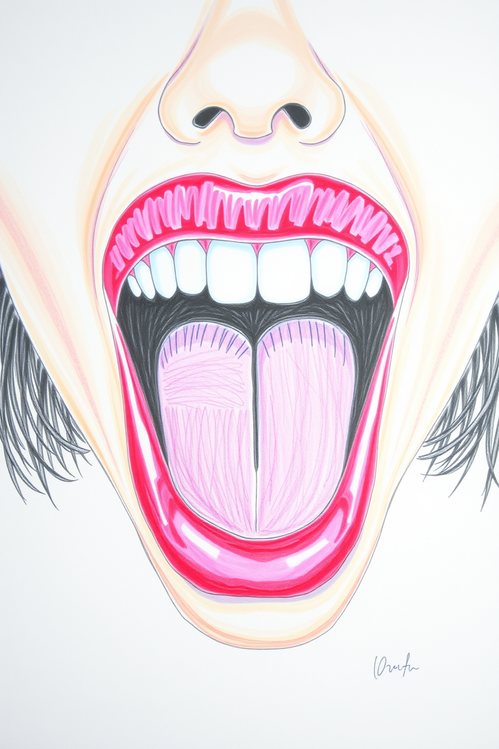 Colorful Mouth Drawing