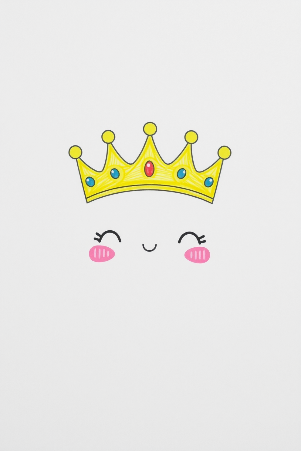 Cute Crown Drawing