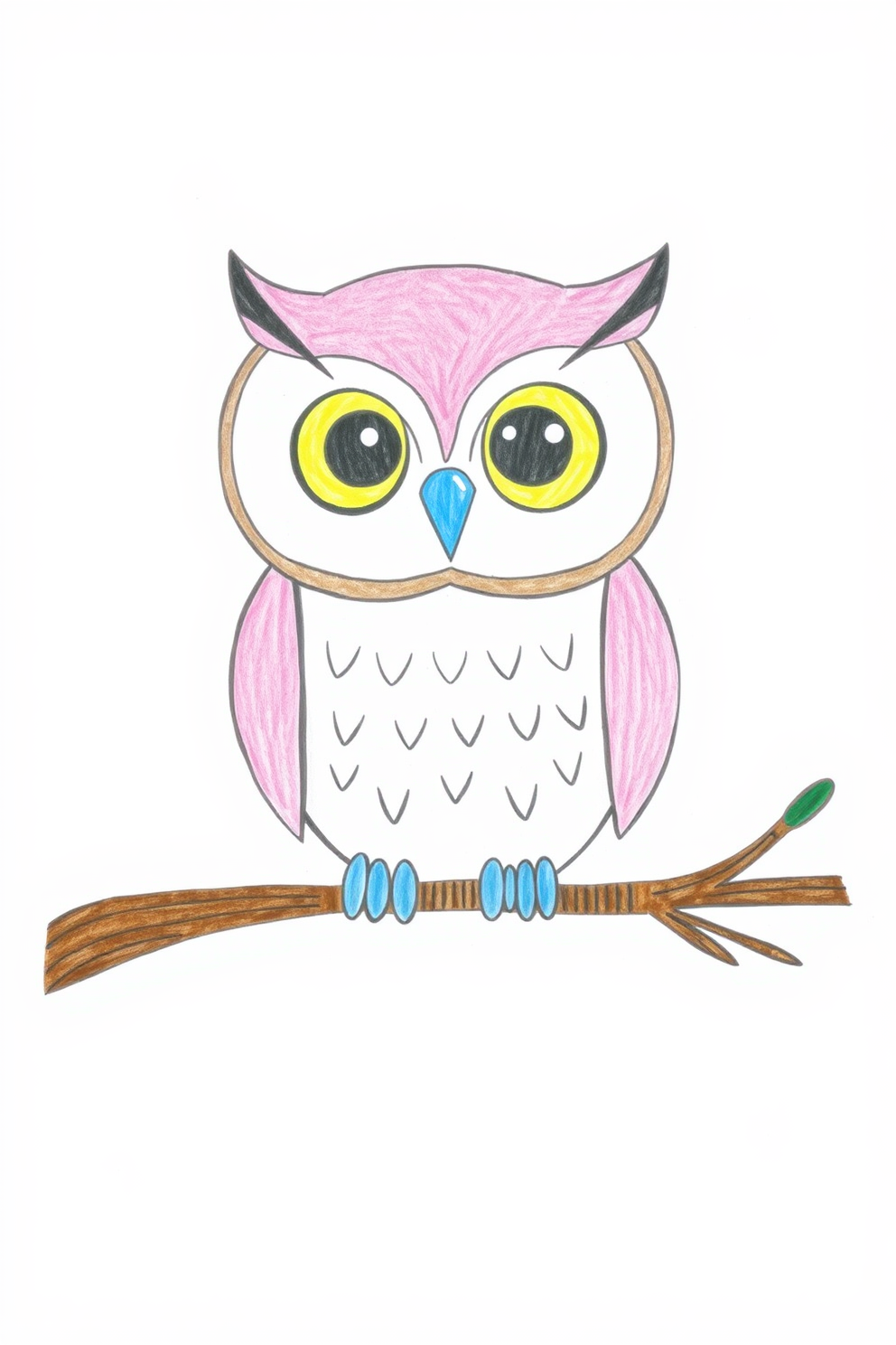 Cute Owl Drawing