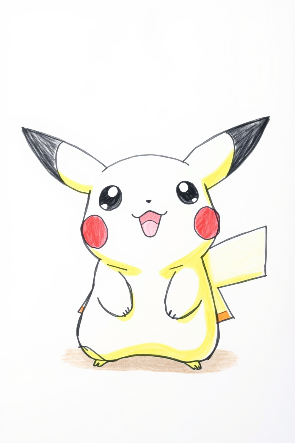 Cute Pikachu drawing