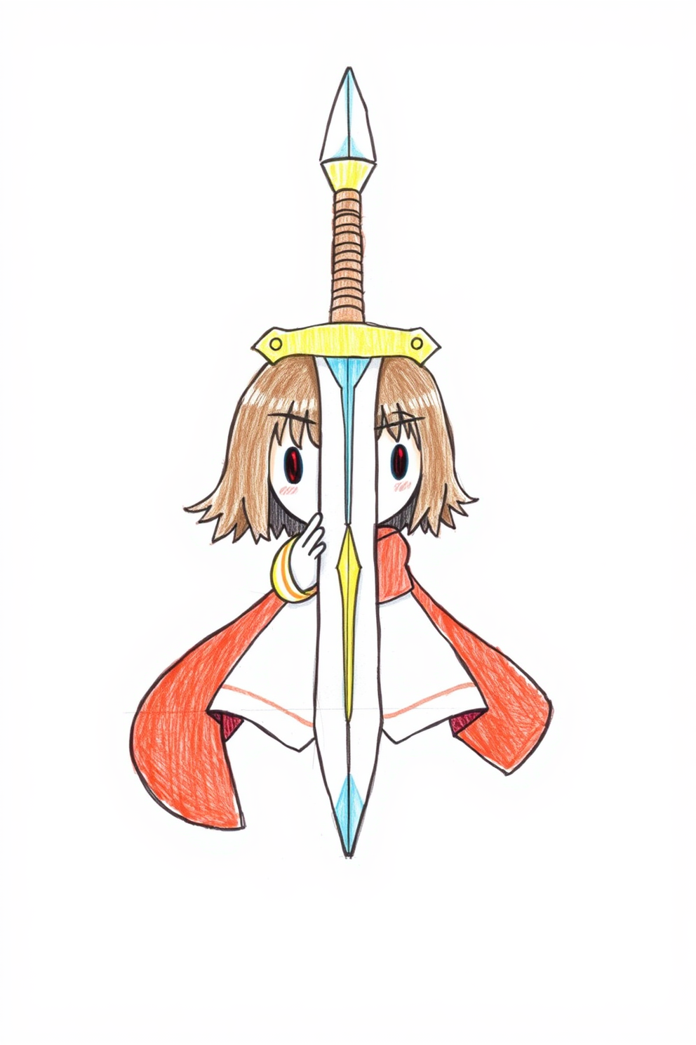 Cute Sword Drawing