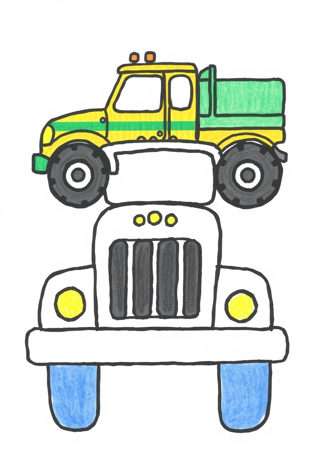 Cute Truck Drawing