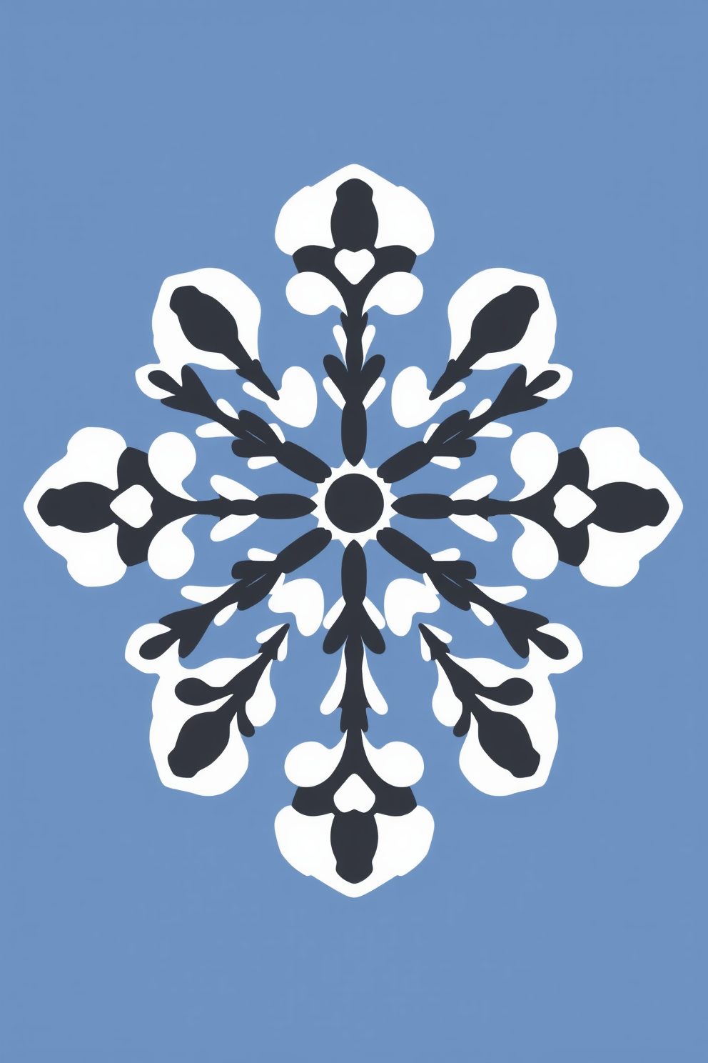 Cute snowflake drawing