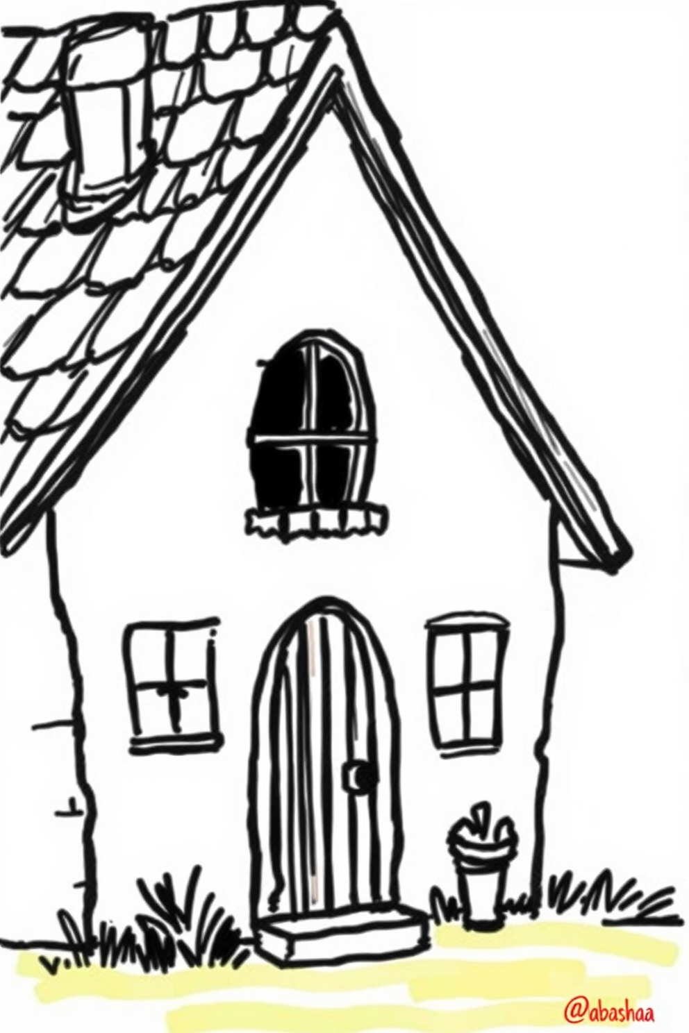 Doodle House Drawing