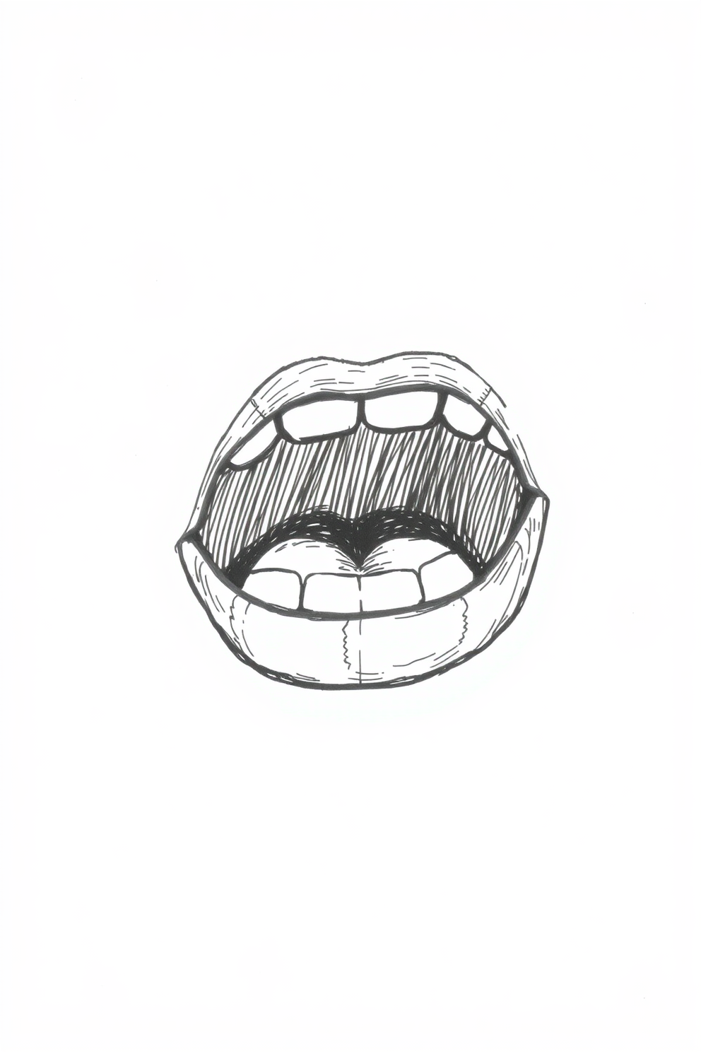 Doodle Mouth Drawing