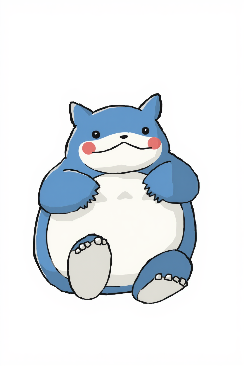 Doodle Snorlax drawing