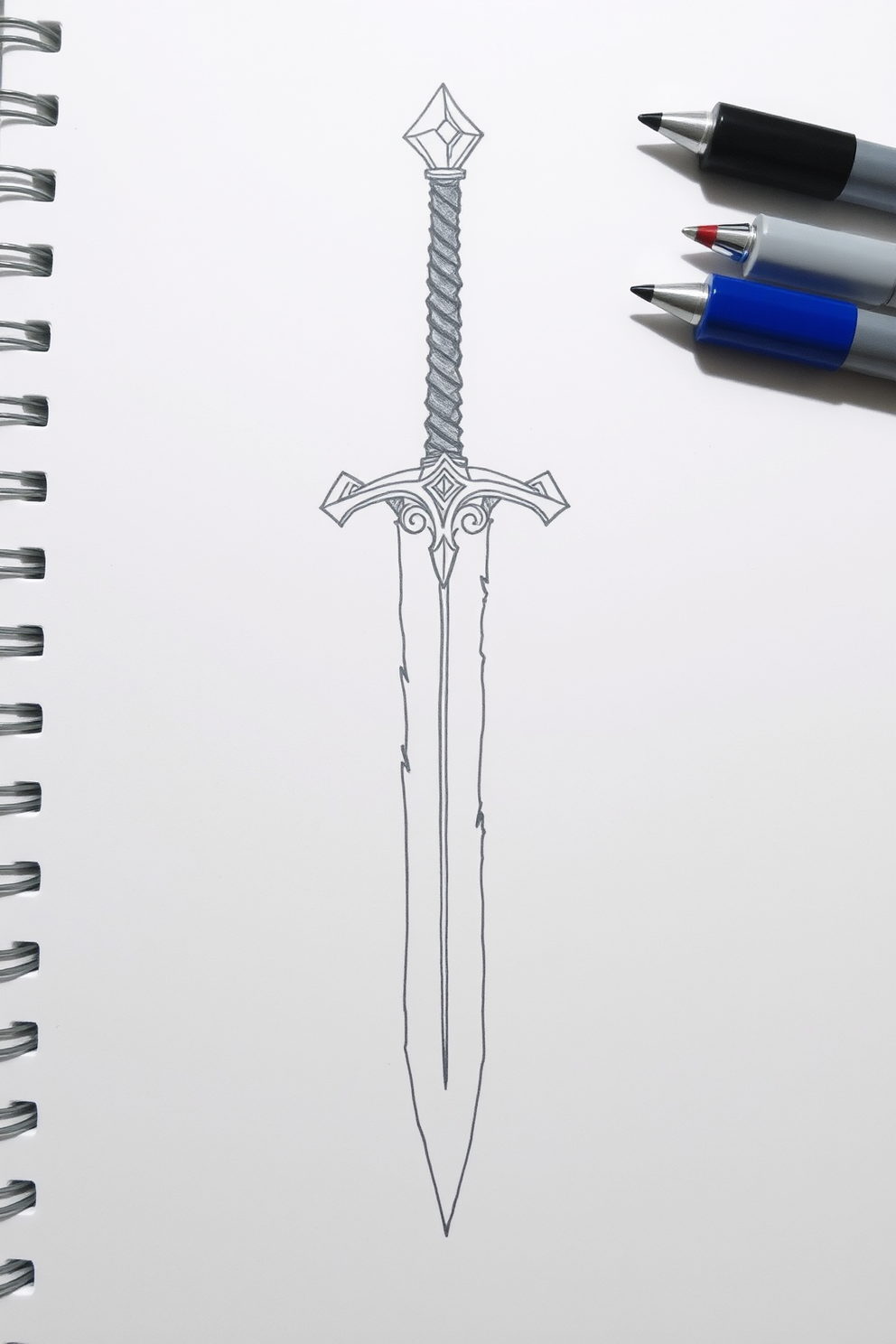 Doodle Sword Drawing