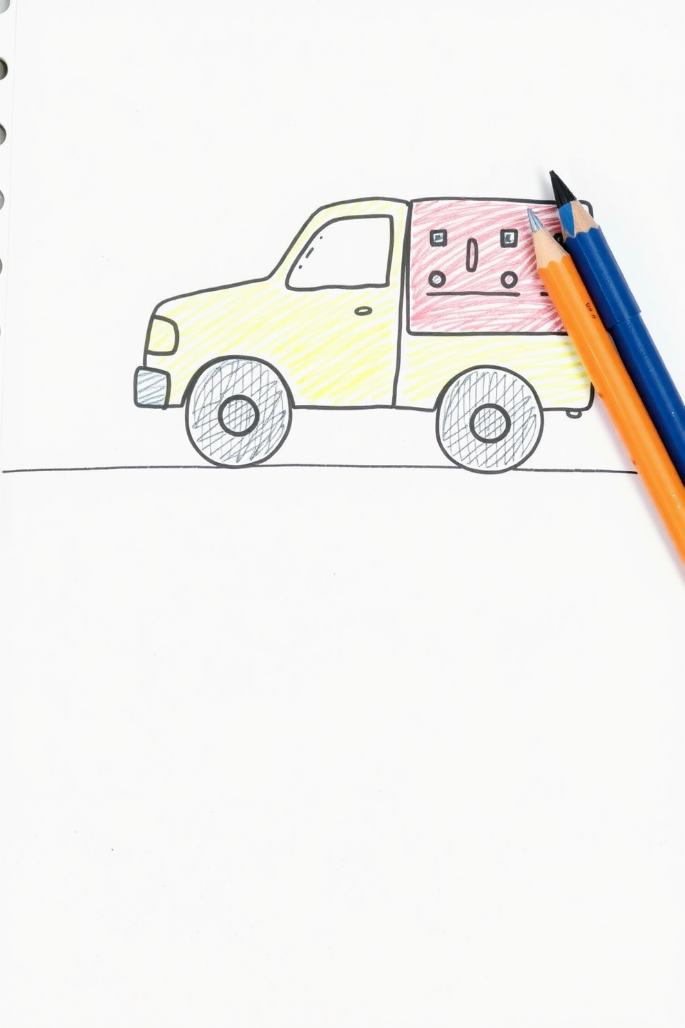 Doodle Truck Drawing