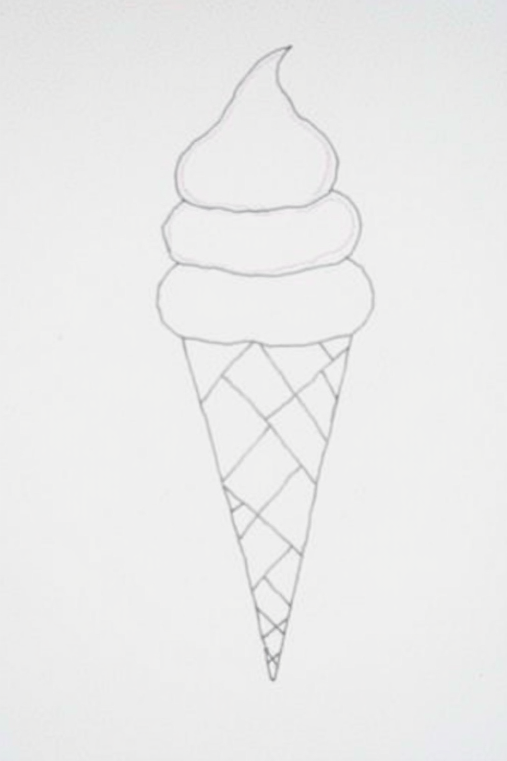Ice Cream Cone Drawing
