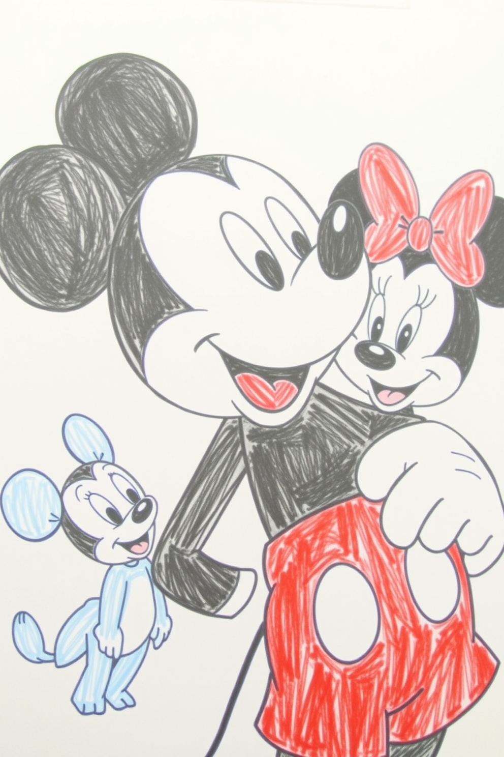 Mickey Mouse with Friends Drawing