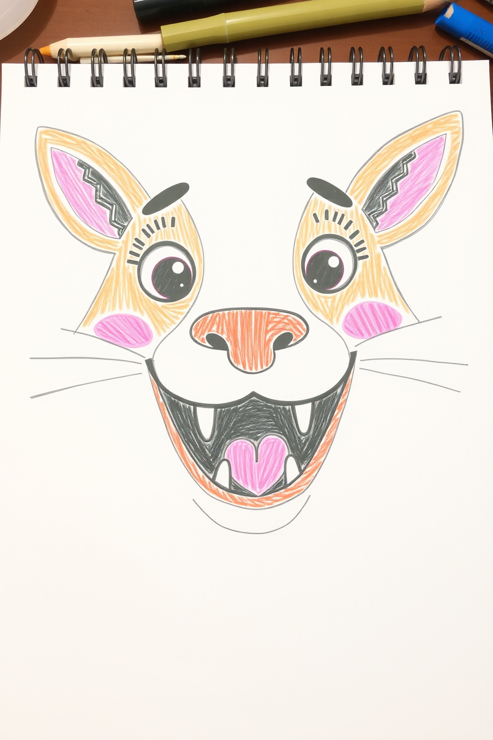 Mouth in a Fun Animal Face Drawing