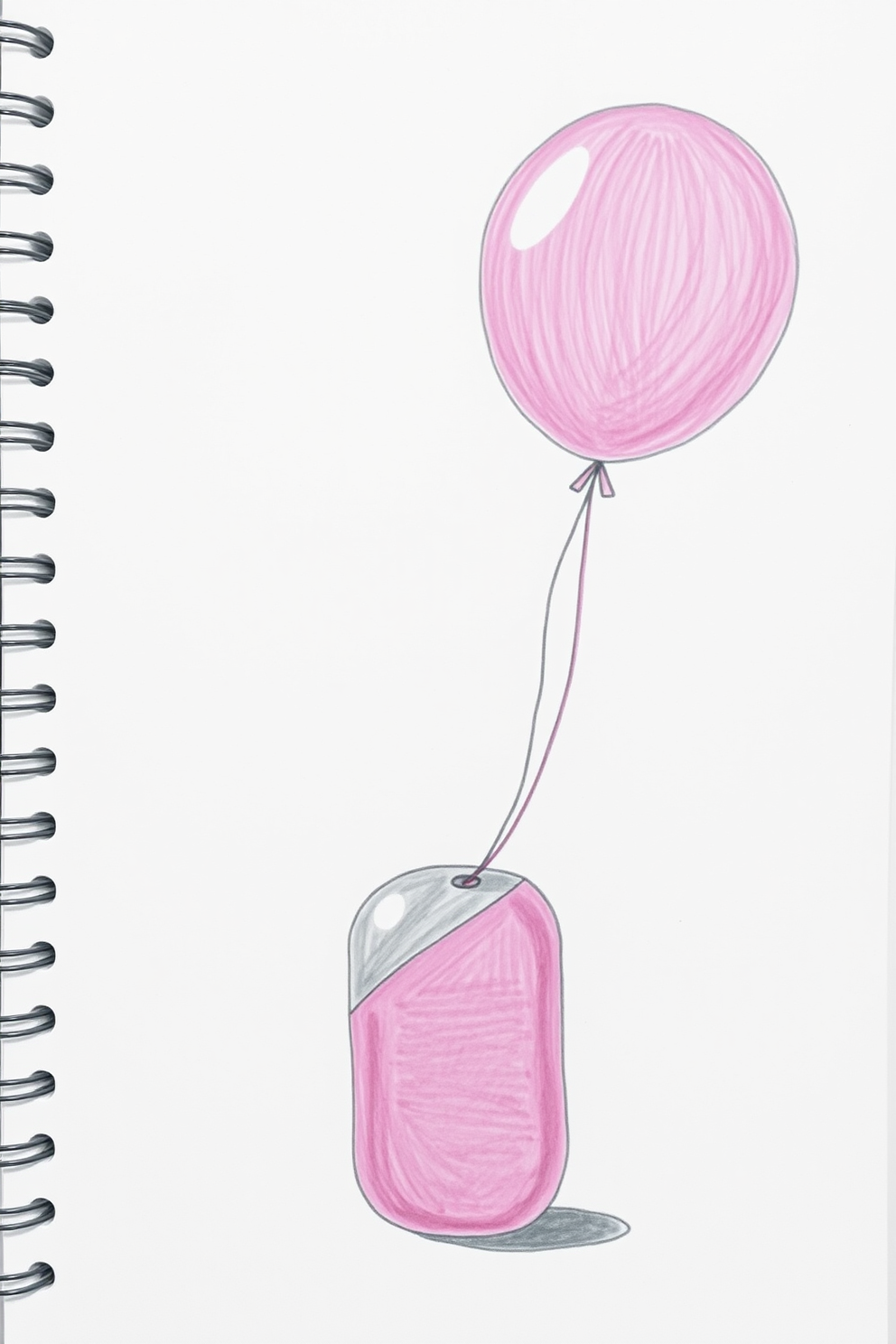 Object with balloon drawing