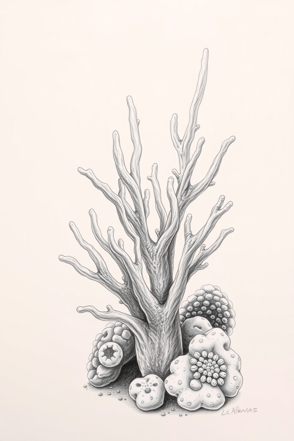Realistic Coral Drawing