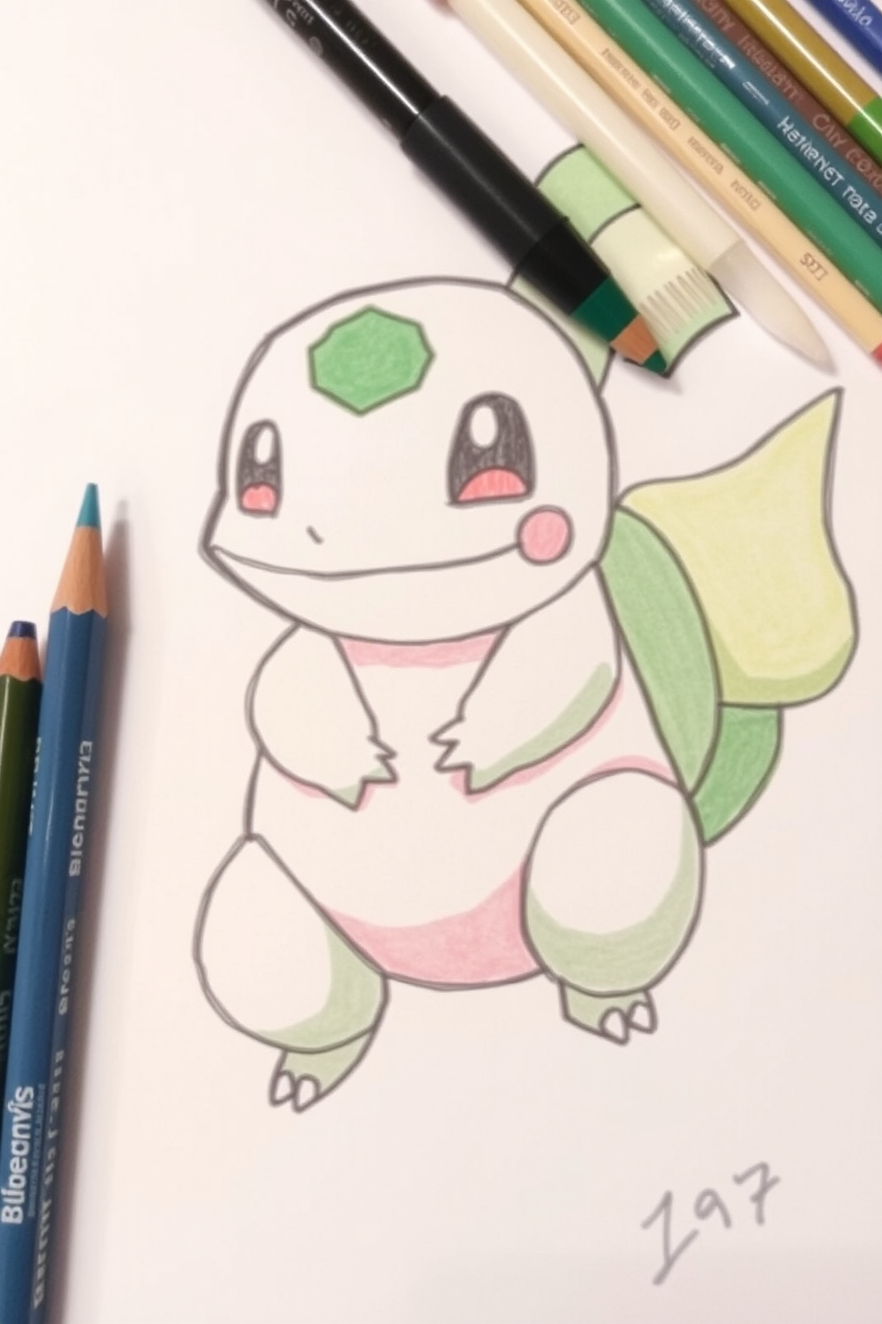 Simple Bulbasaur drawing