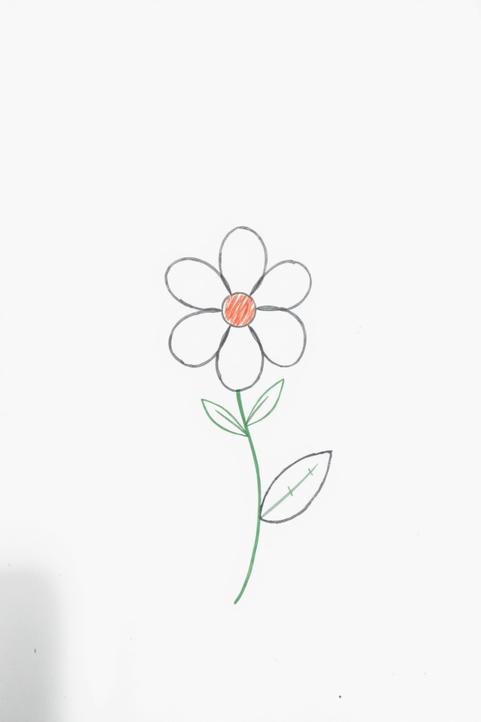 Simple Flower Drawing