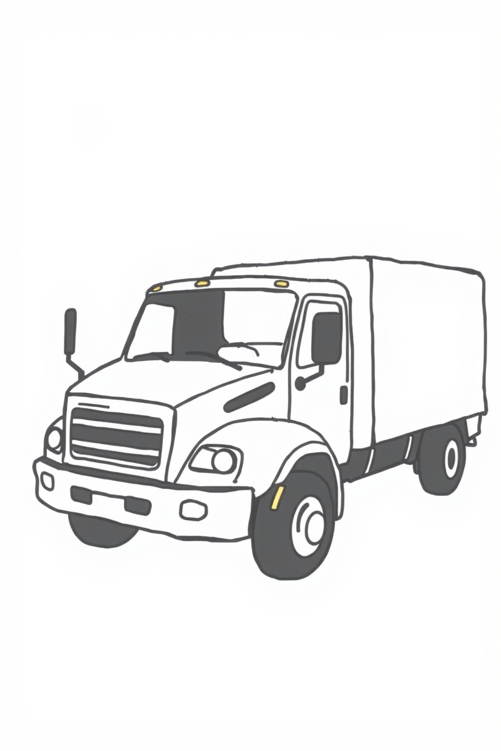 Simple Truck Drawing