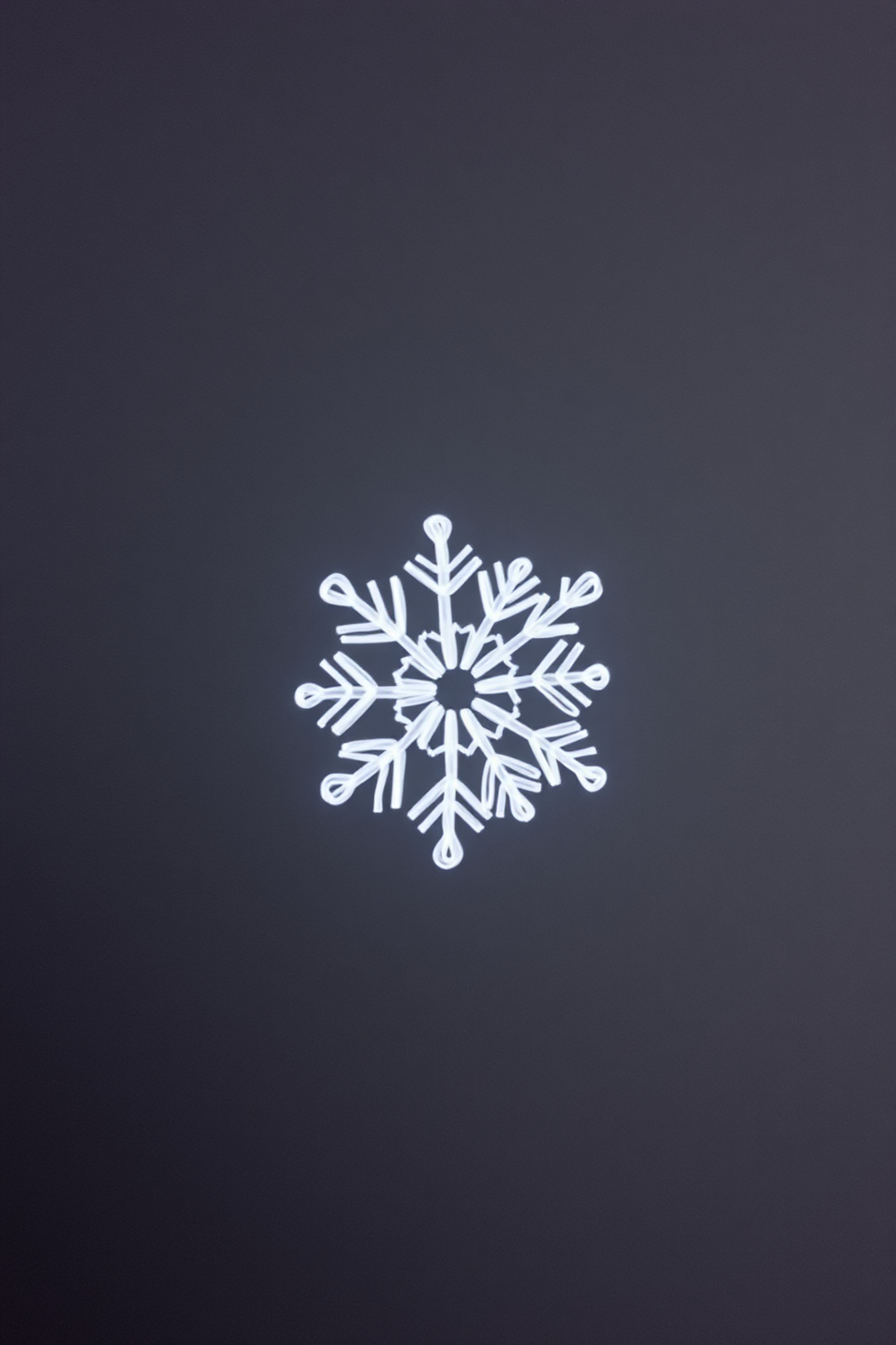 Simple sketch of a snowflake drawing