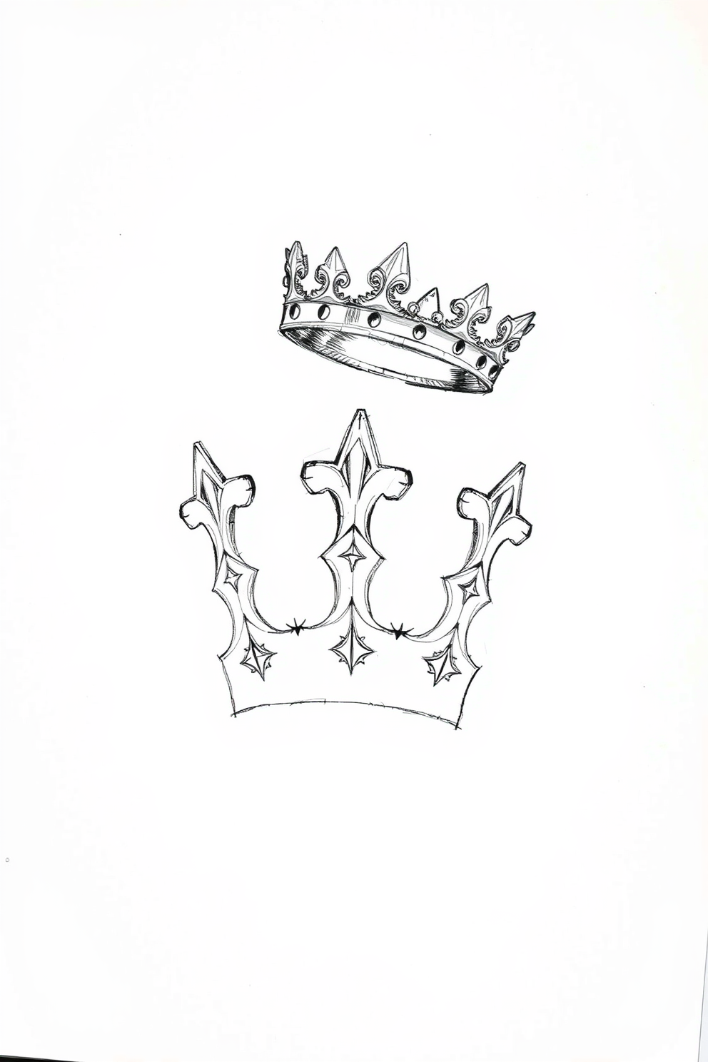 Sketch Crown Drawing