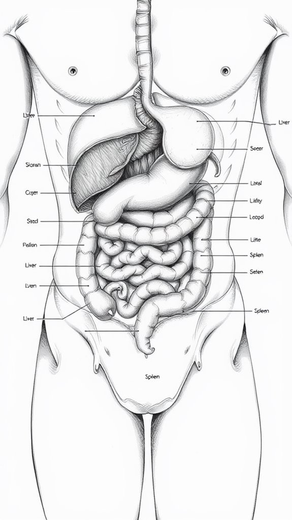 abdominal object illustration analysis