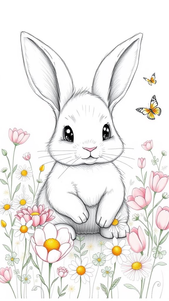 12 Adorable Cute Bunny Drawing Ideas To Inspire You Jerwoodvisualarts