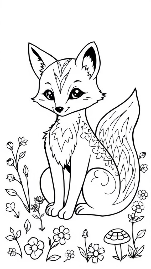 adorable fox art activity