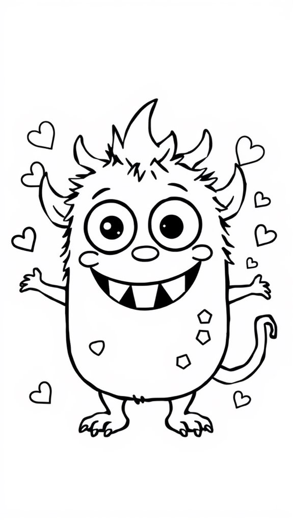 adorable monster art activity
