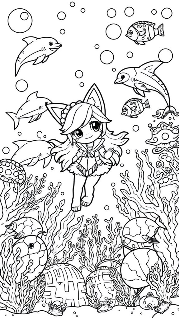 aphmau s underwater world coloring
