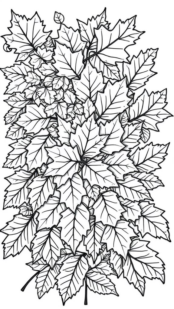 autumn leaf coloring activity