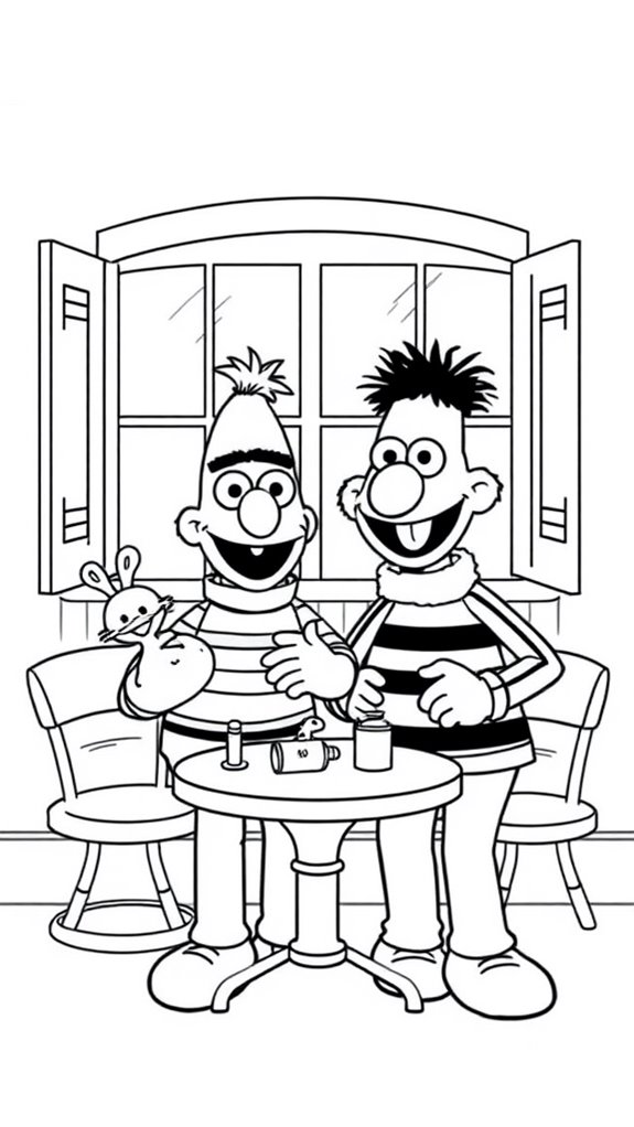 bert and ernie art