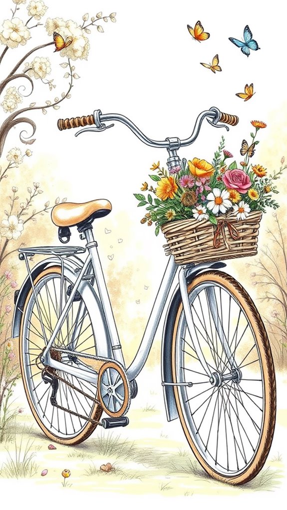 bicycle featuring a basket