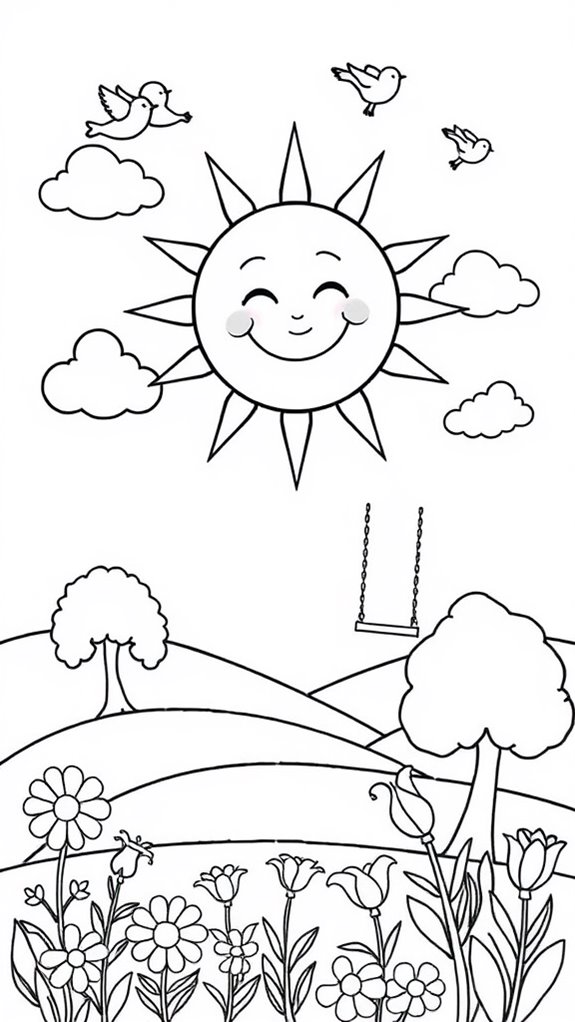 bright sun art activity