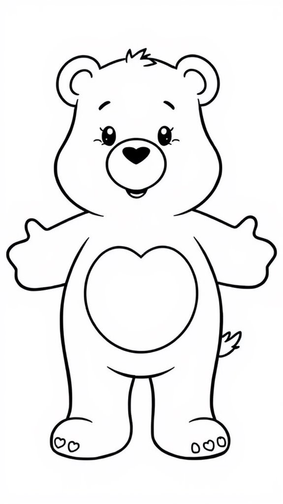 care bear coloring page