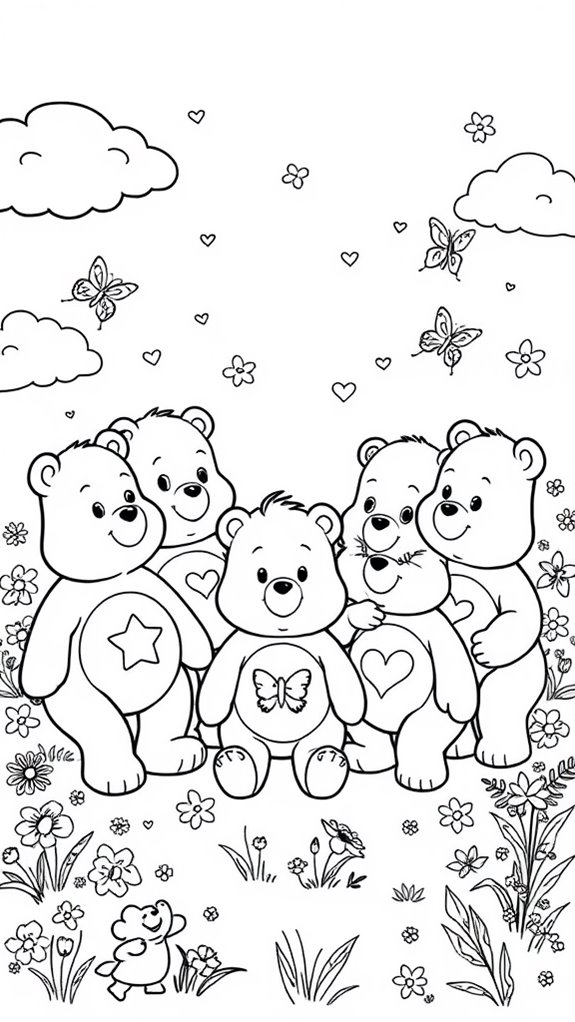 care bears coloring page