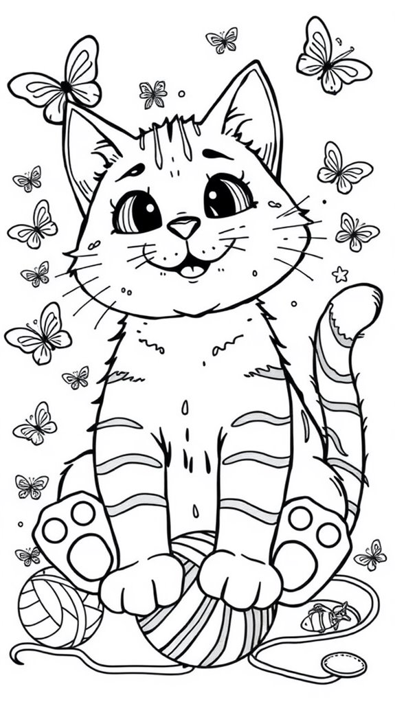 colorful cat art activity