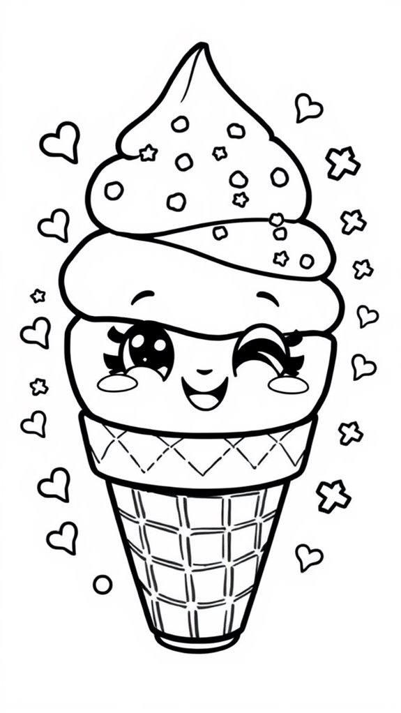 colorful shopkins ice cream