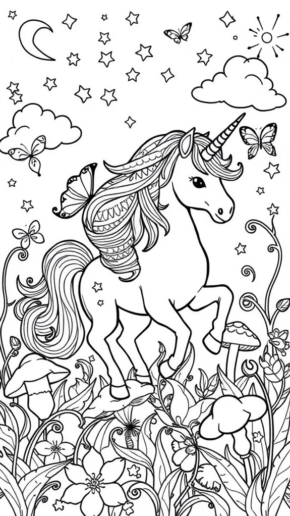 colorful unicorn art activity