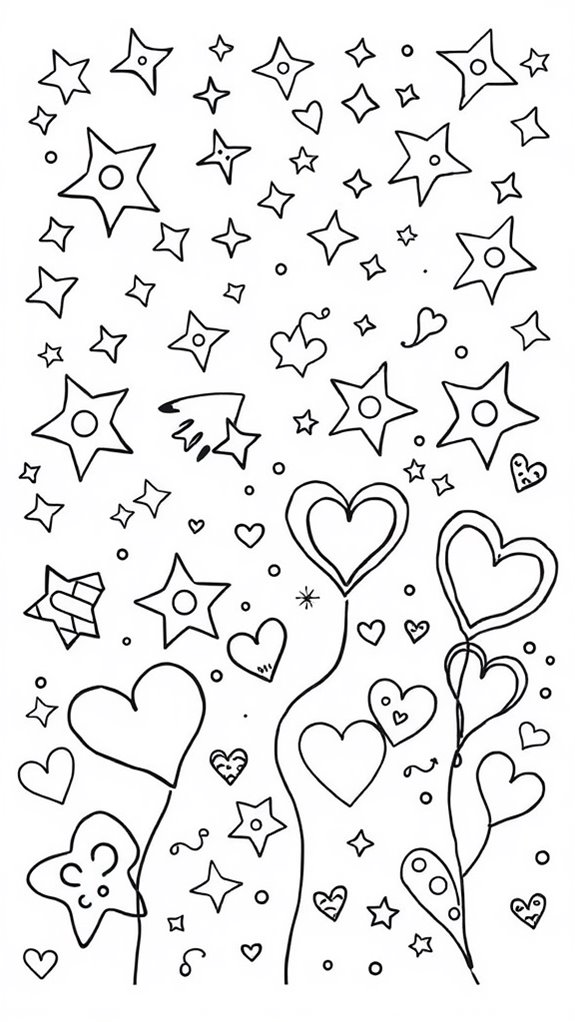 coloring page for love