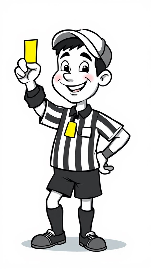 coloring page for referee