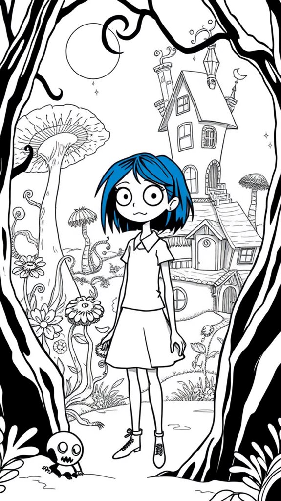 coraline coloring page