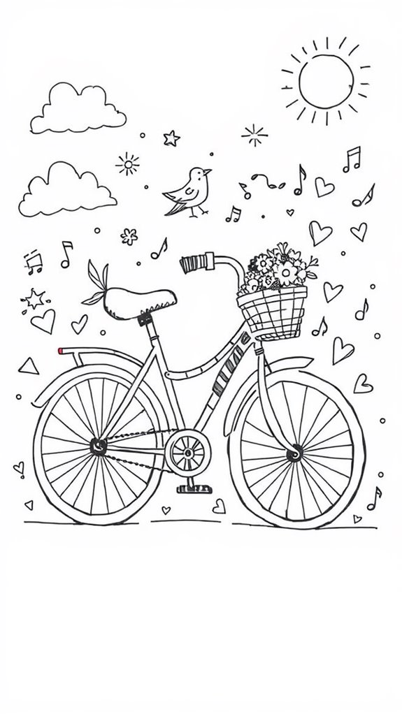 creative bicycle sketching activity