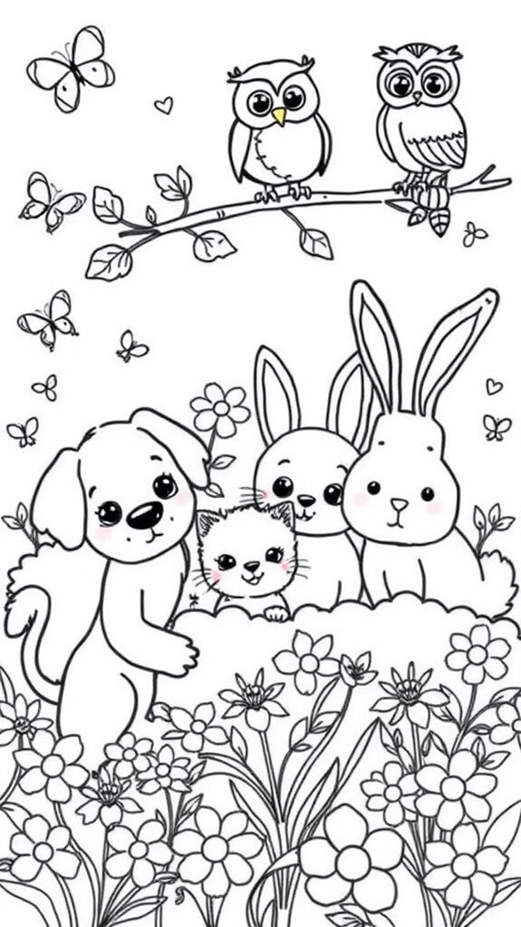 cute creatures coloring fun
