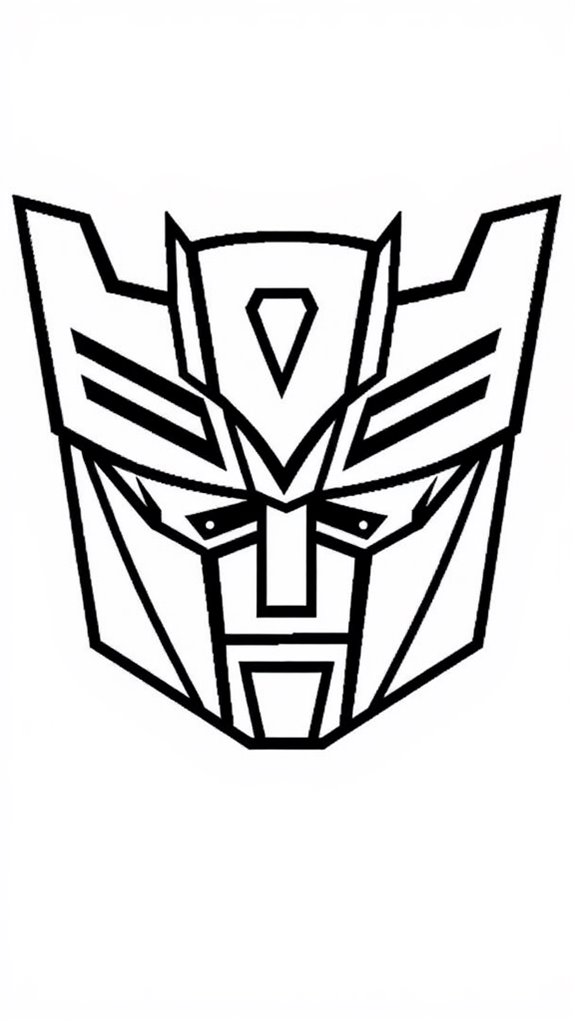 decepticon logo coloring page