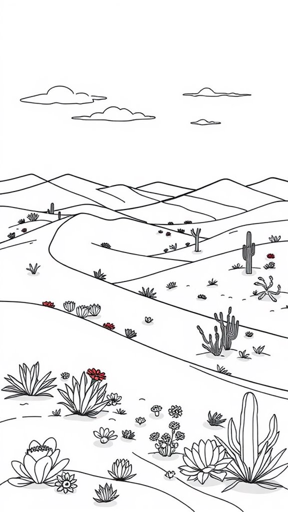 desert dunes art activity