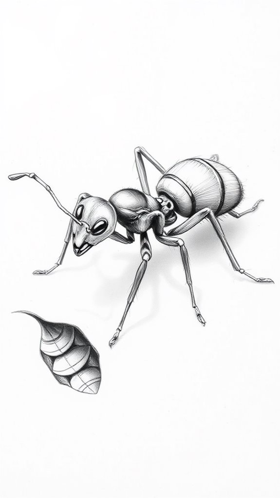 detailed ant illustration techniques