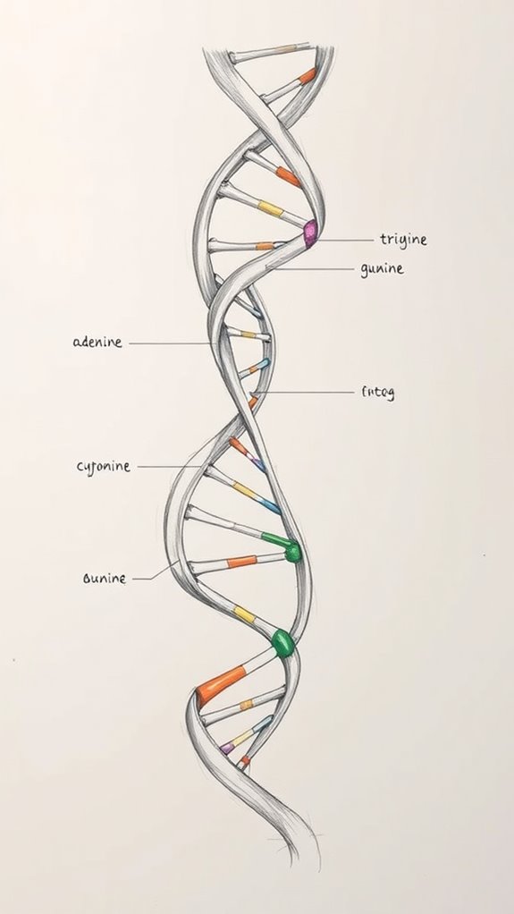 detailed dna illustrative representation
