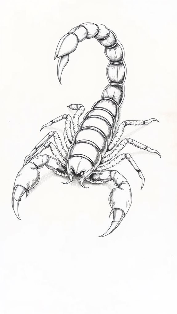 detailed scorpion illustration artwork