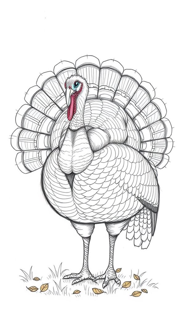 detailed turkey illustration art